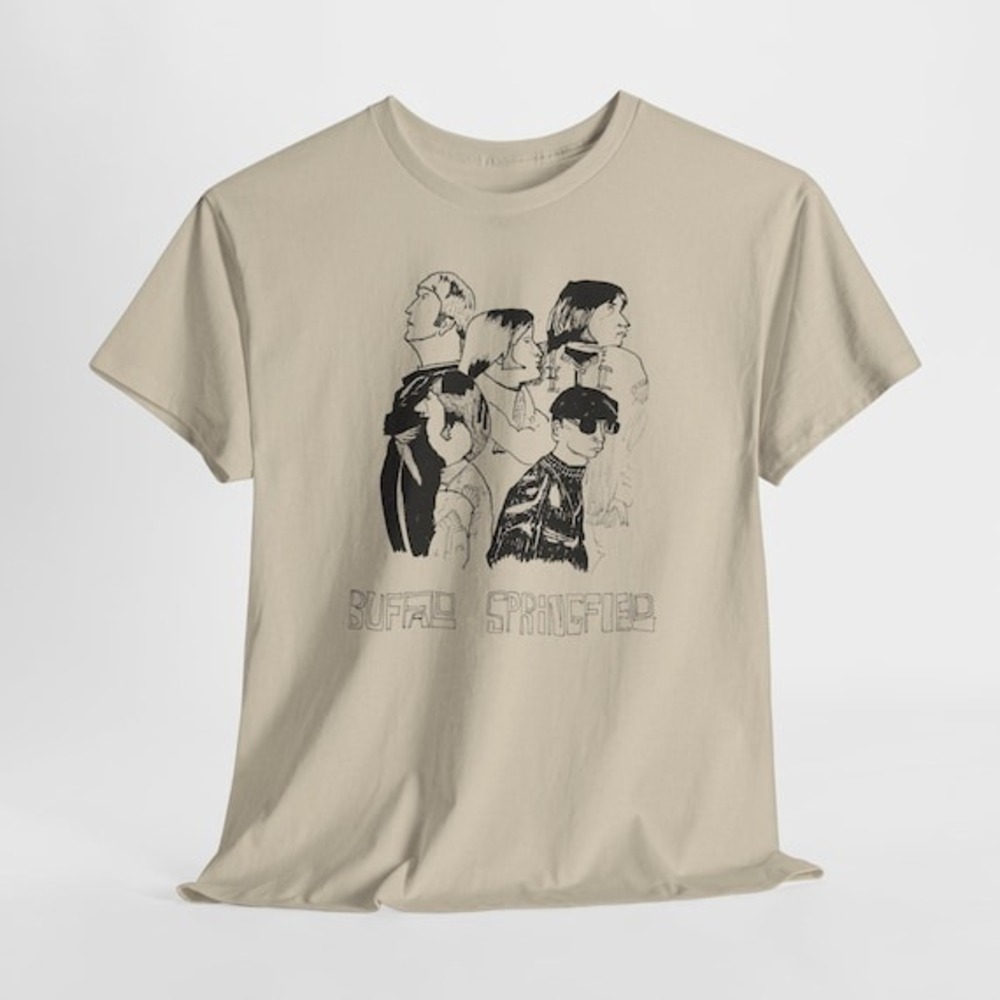 Buffalo Springfield Fan Art Sketch Tshirt